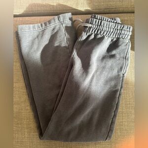 Aritzia TNA NAVY Cozy Fleece Boyfriend Basic Wide Sweatpants XXS